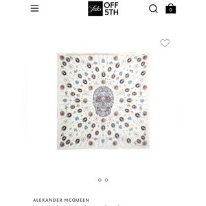 * SOLD * NWT Alexander McQueen Lost At Sea Fringe Scarf